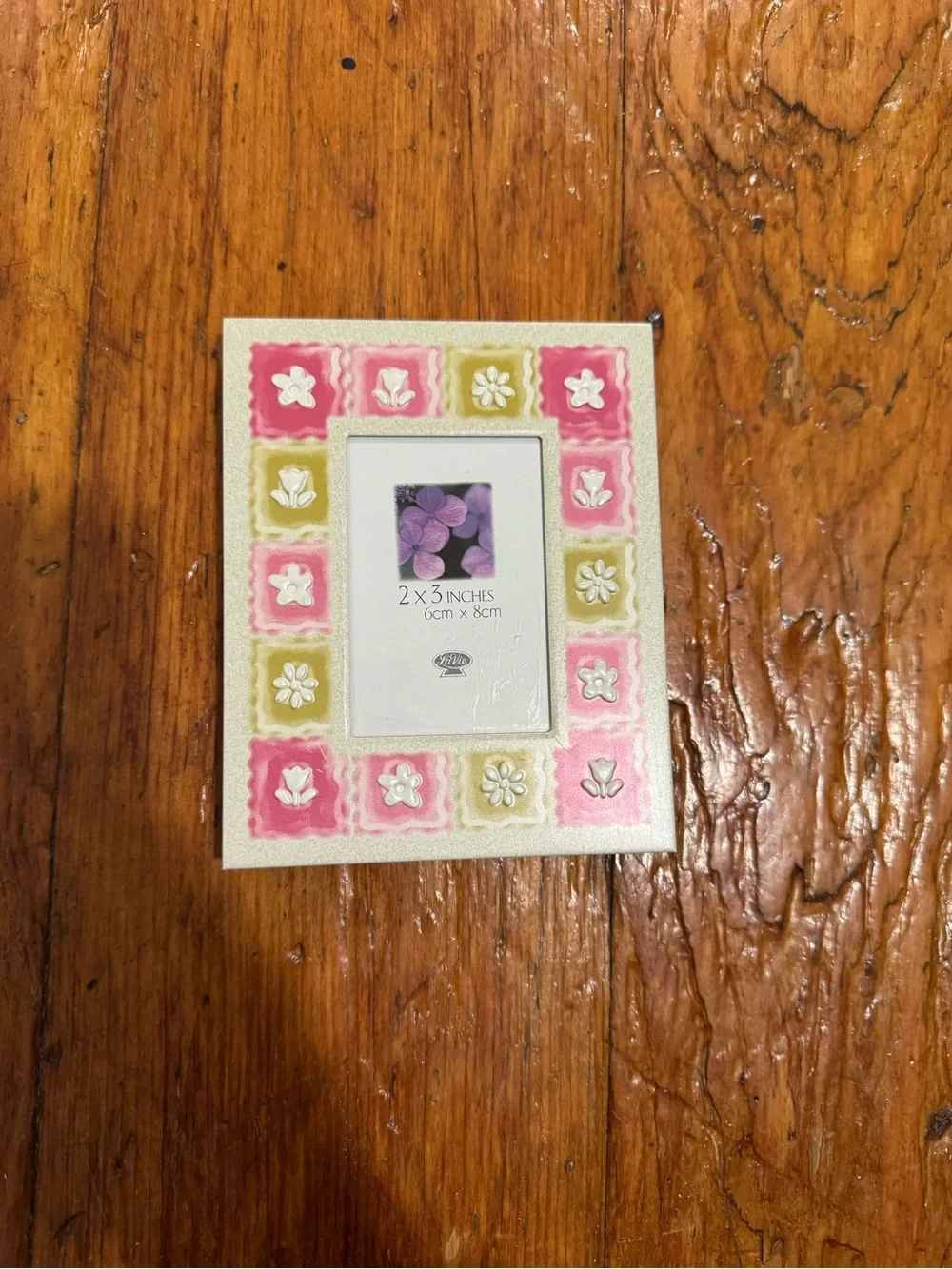 Vintage Mini Floral Picture Frame 2x3 Pink Green Y2K Cottagecore